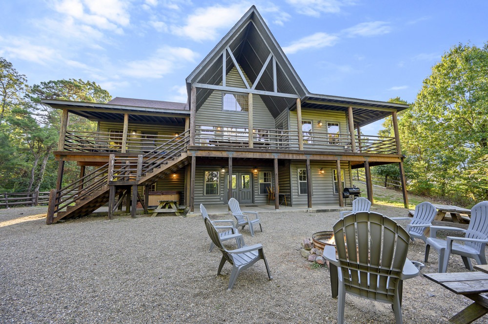 A Back Porch Perspective from my Log Home