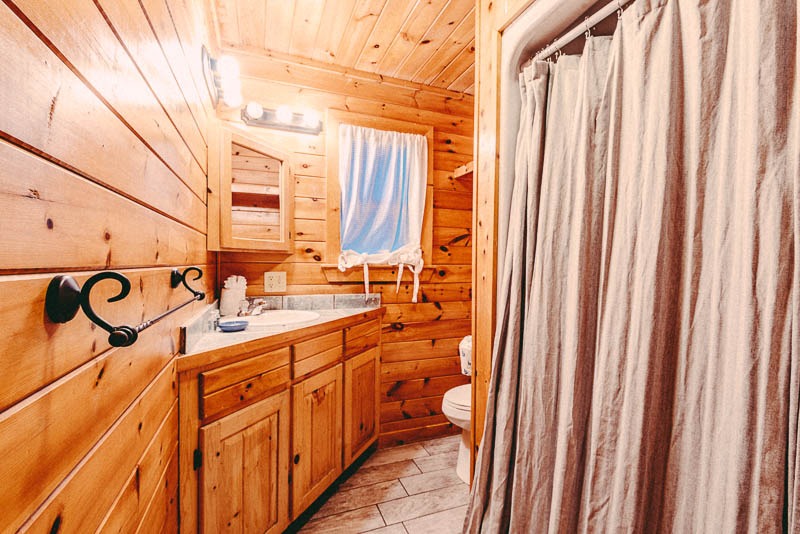 cabin bathroom and shower